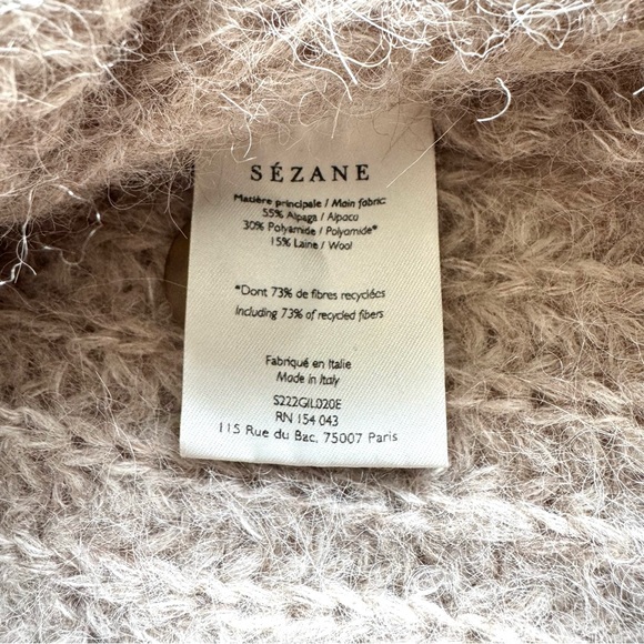 Sezane Basile Cardigan Medium Light Beige - Picture 8 of 11